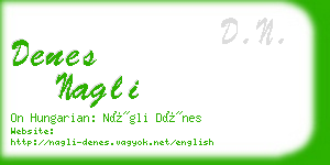 denes nagli business card